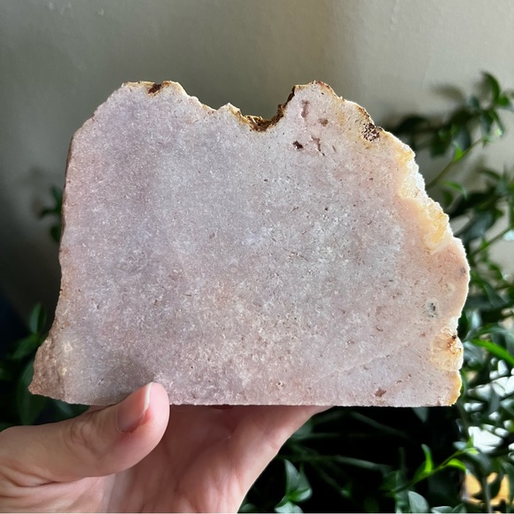 Pink Amethyst Half Polished Half Rough Display Specimen From Brazil New Crystal - Picture 4 of 10